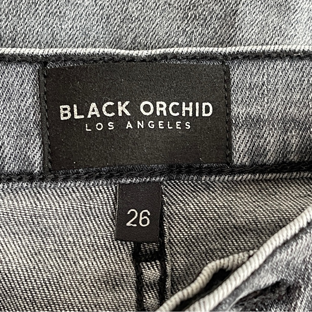 Black Orchid Gisele High Rise Skinny Jeans Gray Wash Stretch Denim Size 26 - Picture 10 of 13